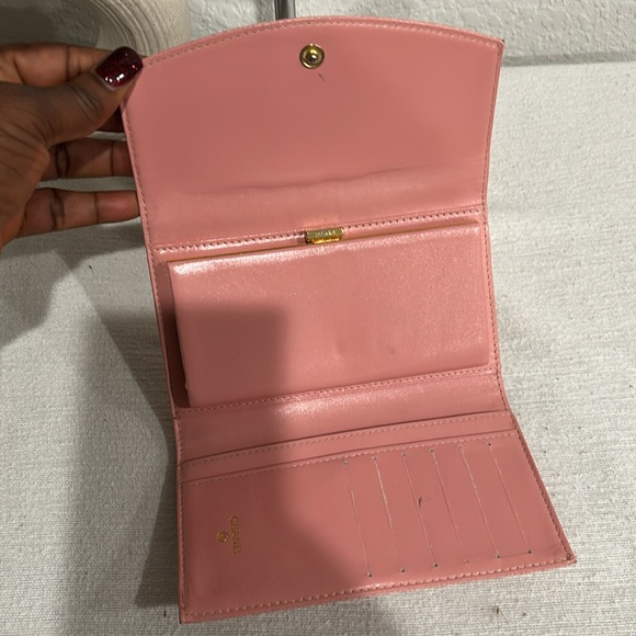 Authentic Chanel Long Wallet Pink Caviar Leather +certificate of authenticity - Picture 8 of 17